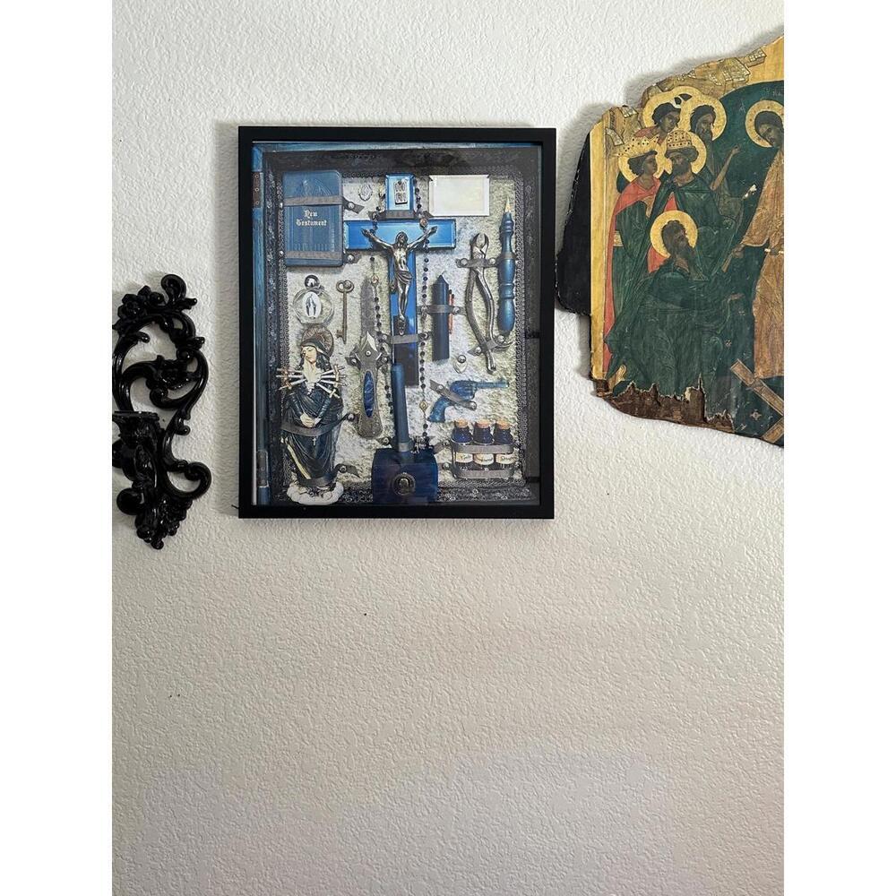 Vampire Slayer Kit Poster Blue Lady of Seven Sorrows 16” x 20” Print Goth Decor - Picture 2 of 5